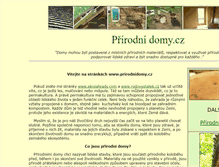 Tablet Screenshot of prirodnidomy.cz